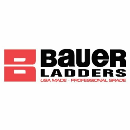 Bauer Ladder Fiberglass Extension Ladder, 375 lb Load Capacity 31428